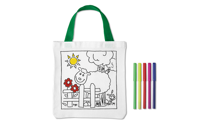 Torba reklamowa do pokolorowania dla dzieci